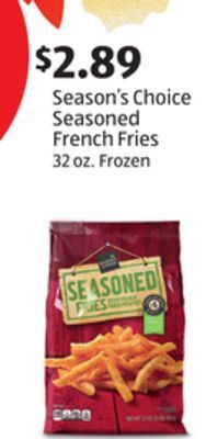 Aldi Season's choice seasoned french fries offer
