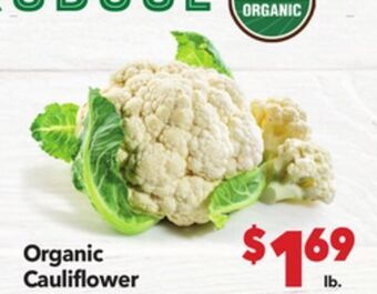 Vallarta Supermarkets Organic cauliflower offer