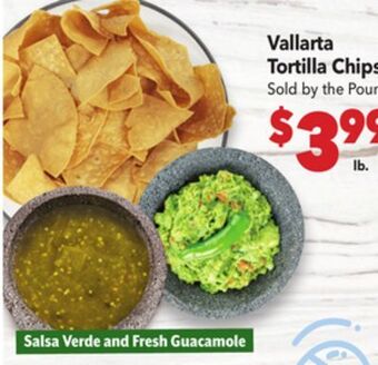 Vallarta Supermarkets Vallarta tortilla chips offer