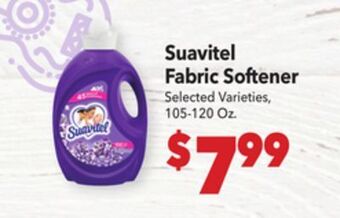 Vallarta Supermarkets Suavitel fabric softener offer