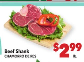 Vallarta Supermarkets Beef shank/chamorro de res offer
