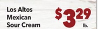 Vallarta Supermarkets Los altos mexican sour cream offer