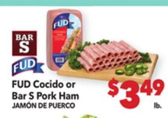 Vallarta Supermarkets Fud cocido or bar s pork ham offer
