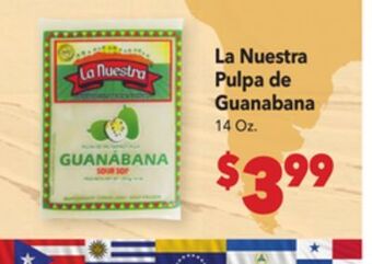 Vallarta Supermarkets La nuestra pulpa de guanabana offer