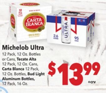 Vallarta Supermarkets Michelob ultra offer