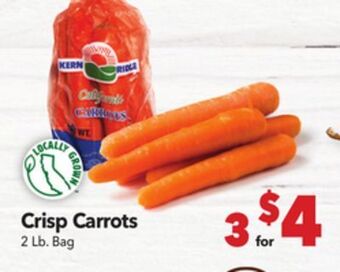 Vallarta Supermarkets Crisp carrots offer