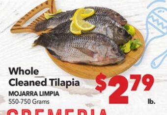 Vallarta Supermarkets Whole cleaned tilapia/mojarra limpia offer