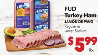 Vallarta Supermarkets Fud turkey ham/jamón pavo offer
