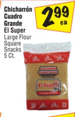 El Super Large flour square snacks offer