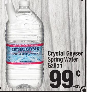 Super King Markets Crystal geyser spring water offer