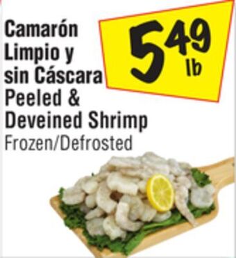 El Super Peeled & deveined shrimp offer