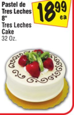 El Super 8 tres leches cake offer
