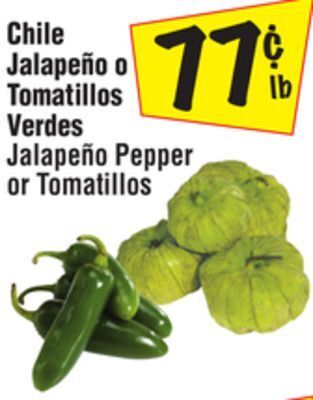 El Super Jalapeño pepper or tomatillos offer