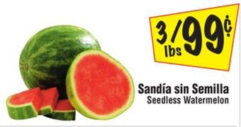 El Super Seedless watermelon offer