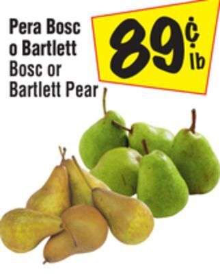 El Super Bosc or bartlett pear offer
