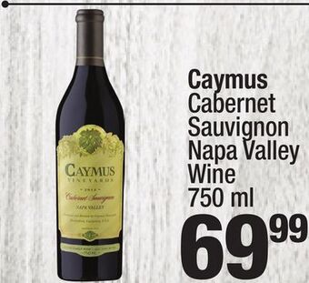 Super King Markets Caymus cabernet sauvignon napa valley wine offer
