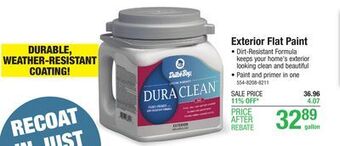 Menards Dutch boy dura clean exterior flat parisian rose paint + primer - 1 gal offer