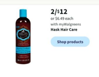 Walgreens Hask hair care offer