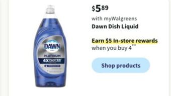 Walgreens Dawn dish liquid offer