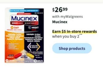Walgreens Mucinex offer