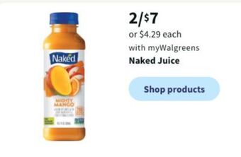 Walgreens Naked juice offer