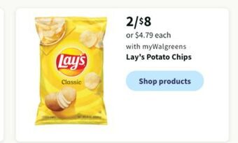 Walgreens Lay's potato chips offer