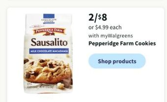 Walgreens Pepperidge farm cookies offer