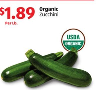 Aldi Organic zucchini offer
