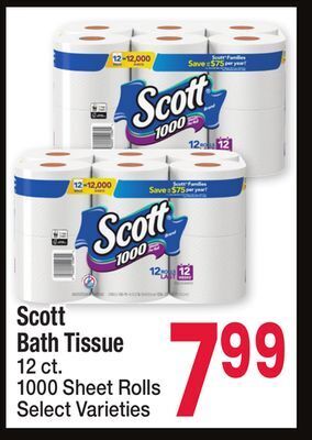 Jewel-Osco Scott bath tissue offer