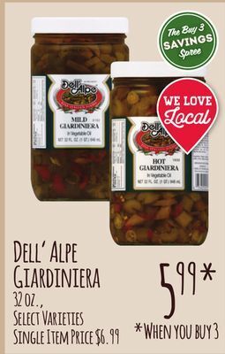 Jewel-Osco Dell' alpe giardiniera offer