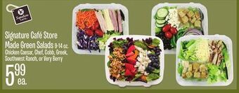 Jewel-Osco Signature café store made green salads offer