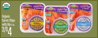 Jewel-Osco Organic carrot chips with dip offer