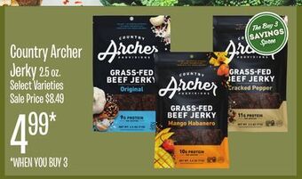 Jewel-Osco Country archer jerky offer