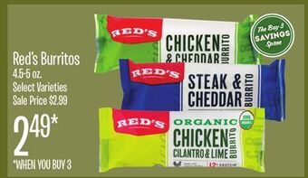 Jewel-Osco Red's burritos offer