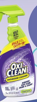 Menards Oxiclean bathroom cleaner - 32 oz offer