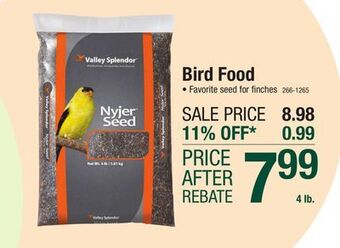 Menards Valley splendor nyjer seed wild bird food seed - 4 lb offer