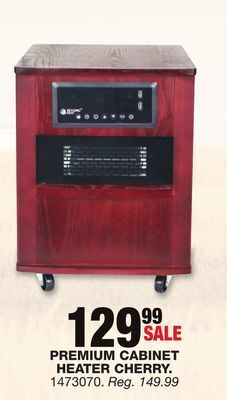 Blain's Farm & Fleet Premium cabinet heater cherry offer