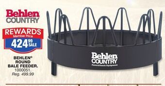 Blain's Farm & Fleet Behlen round bale feeder offer