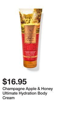 Bath & Body Works Champagne apple & honey ultimate hydration body cream offer