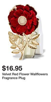 Bath & Body Works Velvet red flower wallflowers fragrance plug offer