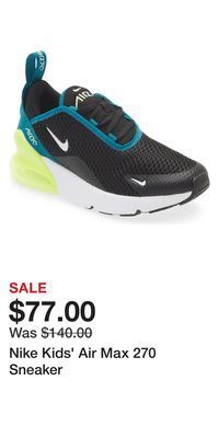 Nordstrom Nike kids' air max 270 sneaker offer