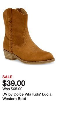 Dv by dolce vita kids' lucia western boot