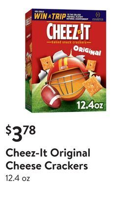 Walmart Cheez-it original cheese crackers offer