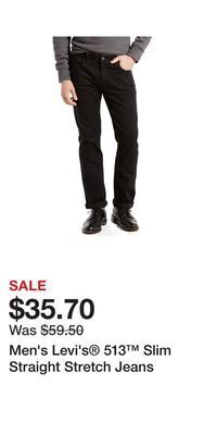 Kohl's Men's levi's 513 slim straight stretch jeans offer