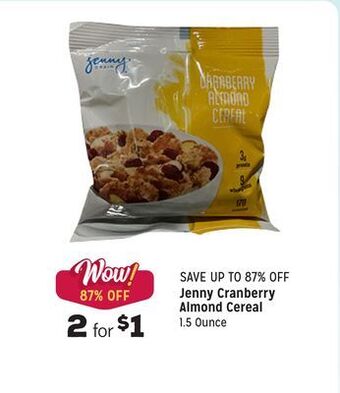 Grocery Outlet Cranberry almond cereal offer
