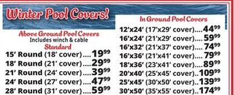Ocean State Job Lot Winter pool covers! offer
