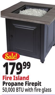 Ocean State Job Lot Fire island propane firepit offer