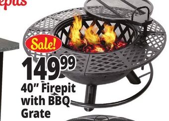 Ocean State Job Lot 40 firepit with bbq grate offer