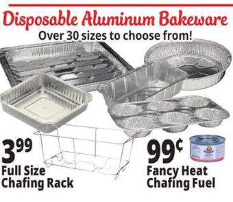 Ocean State Job Lot Disposable aluminum pans offer