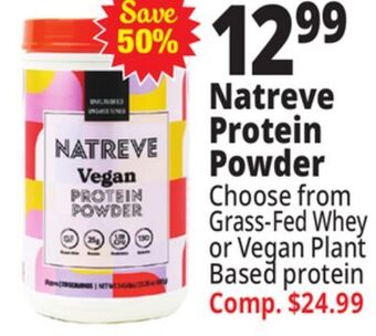 Ocean State Job Lot Natreve protein powder offer